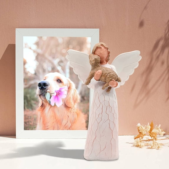Pet Dog Memorial Gifts Dog Angel Figurines Home Décor for Grieving Pet Owners and Lovers