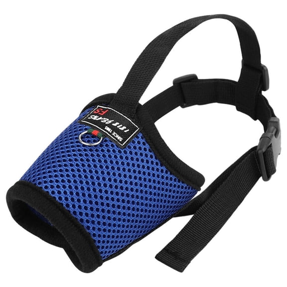 Pet Dog Muzzle Anti Licking Biting Chewing Breathable Mesh Mouth Cover Mask Adjustable