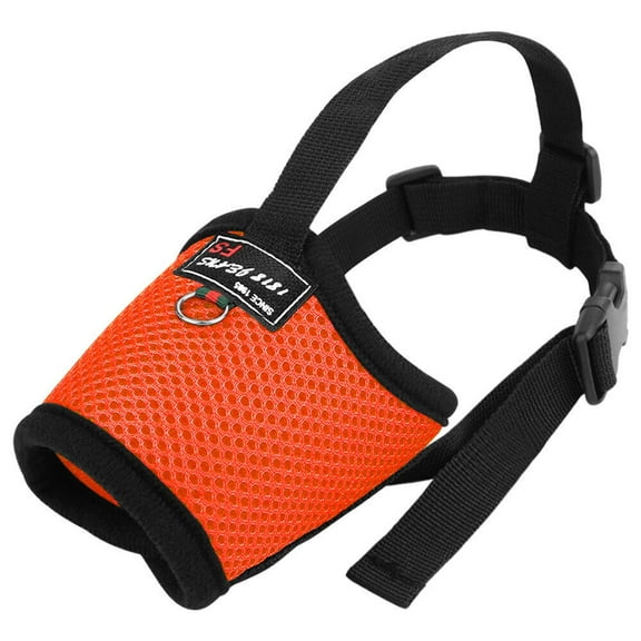 Pet Dog Muzzle Anti Licking Biting Chewing Breathable Mesh Mouth Cover Mask Adjustable