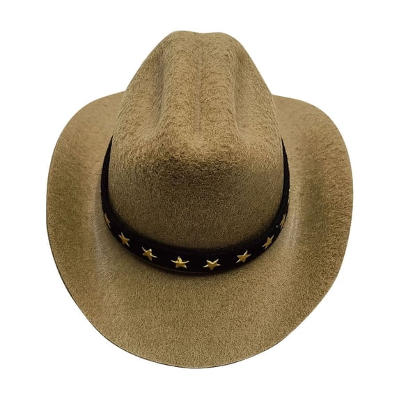 Pet Dog Outlaw Hat, Adjustable Puppy Outlaw Costume for Small Dogs and Cats, Western Style Pet Party Decoration and Photo Shoot Accessories for Birthdays, Khaki
