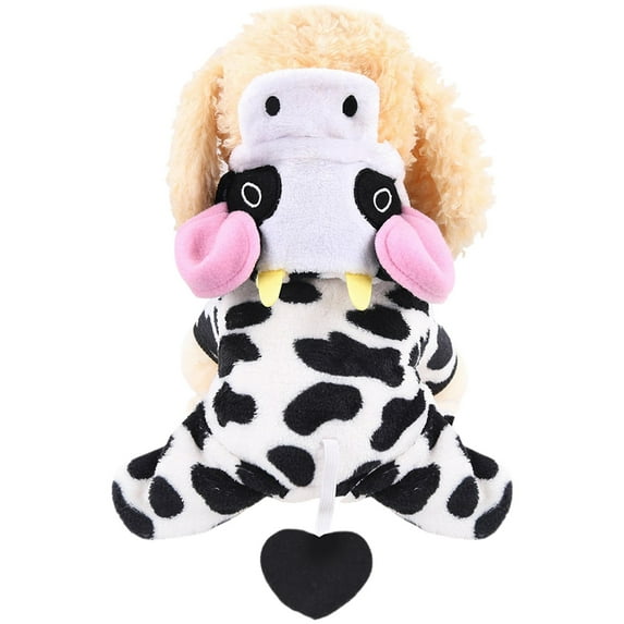 Pet Dog Overall Cartoon Winter Wear Four Legged Outfit For Fall Winter For Dogs