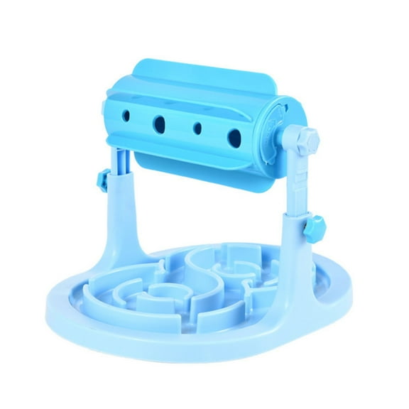 Pet Dog Puppy Adjustable Height Slow Roller Feeder Leakage Food Puzzle Interactive Toy Feeding Dispenser