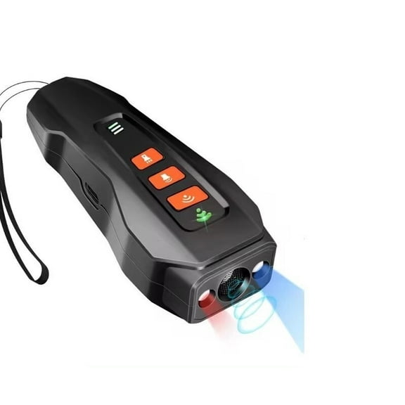 Pet Dog Repeller Ultrasonic Dog Training Device Rechargeable Anti Dog Bark Deterrent Device Outdoor
