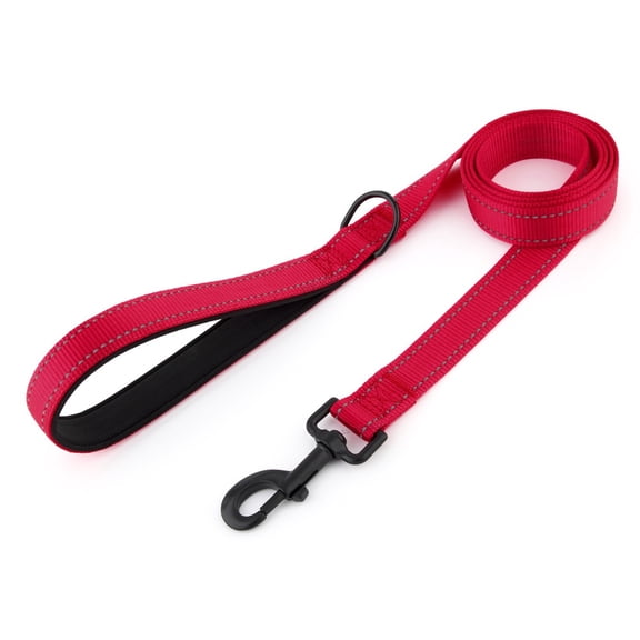 Pet Dog Rope - Bolt Buckles on Collar and Strap - Nylon Dog Rope, Suitable for Small, Medium, and Large Dogs - Red -122CM * 2.0CM