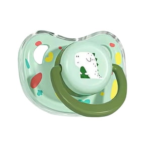 Pet Dog Silicone Pacifier Food Grade Silicone Calming Chew Toy Puppy Teething Soother Stress Relief Pacifier for Small Dogs Cats Green