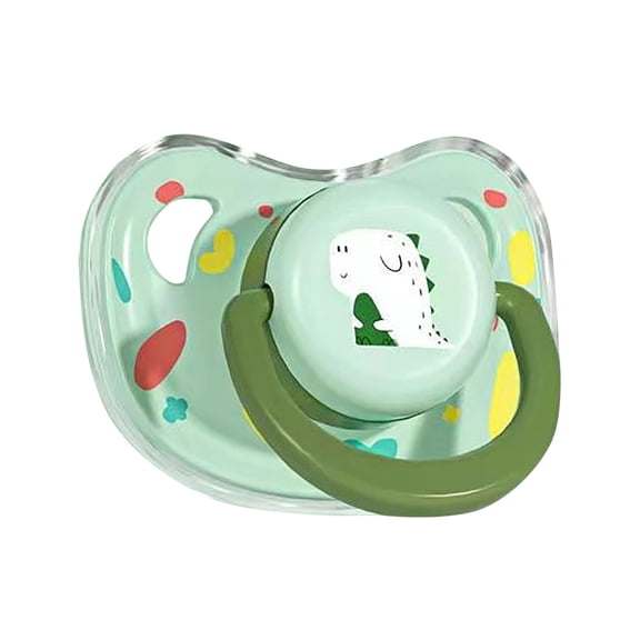 Pet Dog Silicone Pacifier Food Grade Silicone Calming Chew Toy Puppy Teething Soother Stress Relief Pacifier for Small Dogs Cats Green