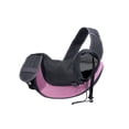thumbnail image 1 of Pet Dog Sling Carrier Breathable Mesh Travel Bag Adjustable Padded Strap Hands-Free Shoulder Front Pouch for Small Dogs Cats Large Pink, 1 of 2