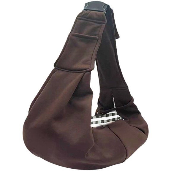 Pet Dog Sling Carrier,Dog Purse Pouch,Dog Satchel,Reversible Adjustable Strap Travel Hand-Free Safe Bag Small Puppy Backpack