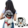 thumbnail image 1 of Pet Dog Sling Carrier Large Pocket Adjust Strap Design Breathable Mesh Travel Safe Sling Bag Carrier for Dogs Cats, 1 of 8