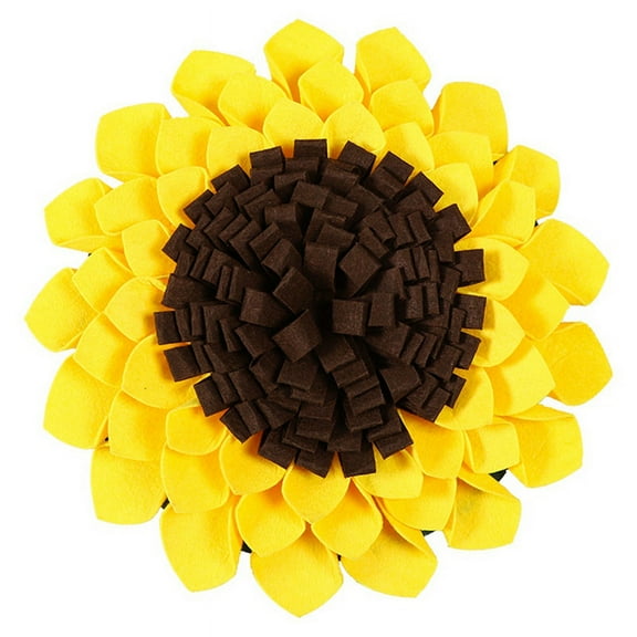 Pet Dog Snuffle Mat Nose Smell Training Sniffing Pad Slow Feeding Bowl Food Dispenser Relieve Stress Sunflower Puzzle