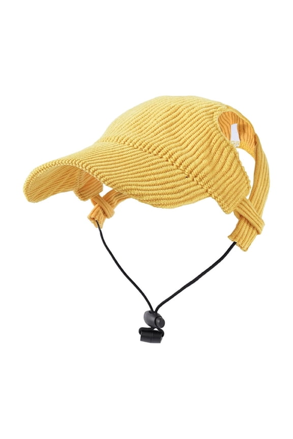 Pet Dog Summer Beach Visor Hat,Pet Dog Baseball Cap with Ear Holes,Adjustable Puppy Outdoor Sun Hat for Small Medium Large Dogs Eyes Protection
