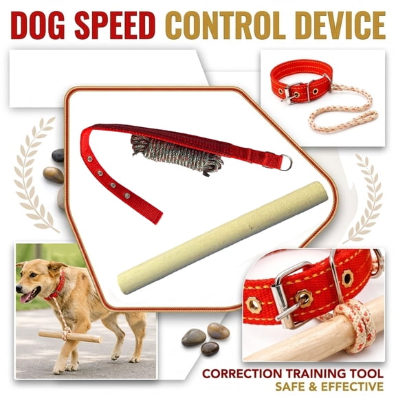 Pet Dog Supplies, Dog Training Tools Set, Dog Flirt Pole with Solid Wooden Stick, Heavy Duty Dog Rope for Behavioral Correction, Medium Size 2.0*40 All-In-One Bundle That Includes