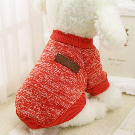 Pet Dog Sweater Warm Causal Coat Winter Jacket Vest Party Apparels For Puppy Cat