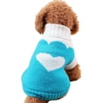 thumbnail image 1 of Pet Dog Sweaters Classic Knitwear Turtleneck Winter Warm Puppy Clothing Cute Strawberry and Heart Doggie Sweater, 1 of 4