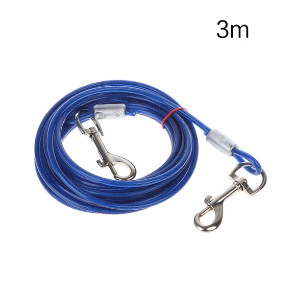 Pet Dog Tie-Out Cable Chew-proof Steel Wire Tie-out Leash Pet Tie Out Cable for Small Medium Large Dogs Length for /5m