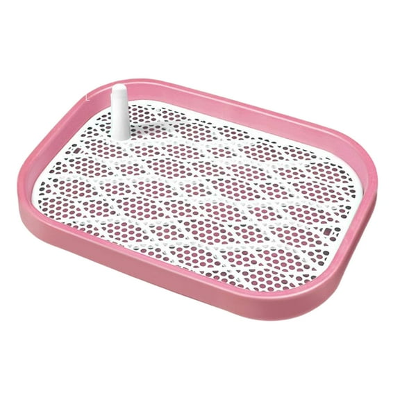 Pet Dog Toilet Puppy Potty Tray Potty Tray Potty Pan Detachable Pet Litter Pan Training Pad Holder Potty Trainer Corner Pink White