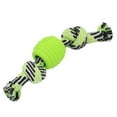 thumbnail image 1 of Pet Dog Toy - Cotton Rope Double - Knot, Teeth Cleaning, Durable, Safe, Easy to Clean, for Oral Health, 1 of 4