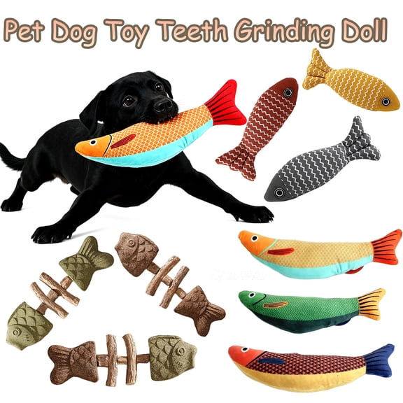 Pet Dog Toy Teeth Grinding Chew Doll, Soft Plush Biting and Chewing Toy for Small Pets, Interactive Play Toy for Dogs, Stress Relief and Dental Care for Puppies and Adult Dogs, AKLJWH