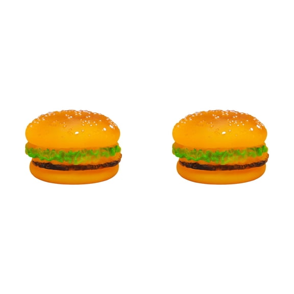 Pet Dog Toys Squeaky Chewing Toys Tooth Cleaning Dog Supplies Teddy Hamburger Toys