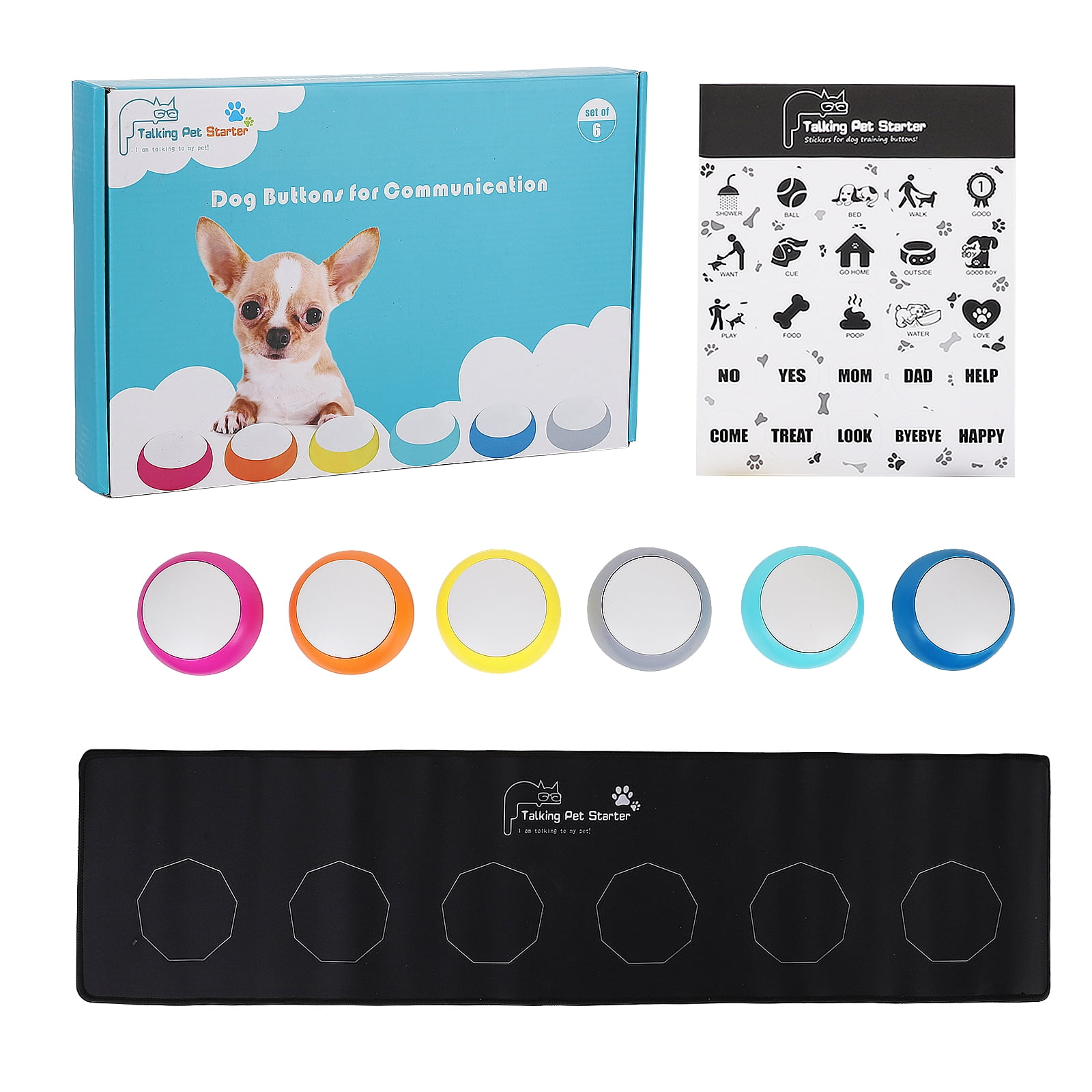 Pet Dog Training Buttons with Voice,Dog Training Ball,Record and ...