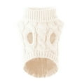 thumbnail image 1 of Pet Dog Turtleneck Knitting Sweater Coat Winter Warmer Thickening Pullover Knitwear Crochet Coat Clothes For Small Medium Large Dog Puppy Cat, 1 of 4