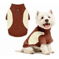 thumbnail image 1 of Pet Dog Turtleneck Knitting Sweater Coat Winter Warmer Thickening Pullover Knitwear Crochet Coat Clothes for Small Medium Dog Cat - Brown, S, 1 of 9