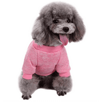 Pet Dog Turtleneck Knitting Sweater Solid Color Classic Cable Knit Dog Winter Warmer Cold Weather Coat Clothes for Small Medium Large Dog Puppy Cat - Pink, XXL
