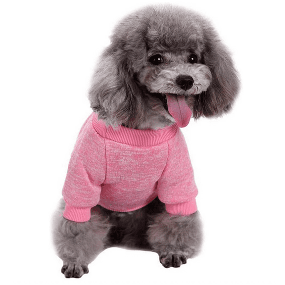 Pet Dog Turtleneck Knitting Sweater Solid Color Classic Cable Knit Dog Winter Warmer Cold Weather Coat Clothes for Small Medium Large Dog Puppy Cat - Pink, XXL