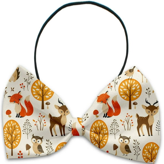 Pet, Dog and Cat Bow Ties, "Forest Friends Group" *Available in 8 different pattern options!*