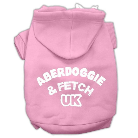 Pet Dog and Cat Hoodie Screen Printed, "Aberdoggie Fetch UK"
