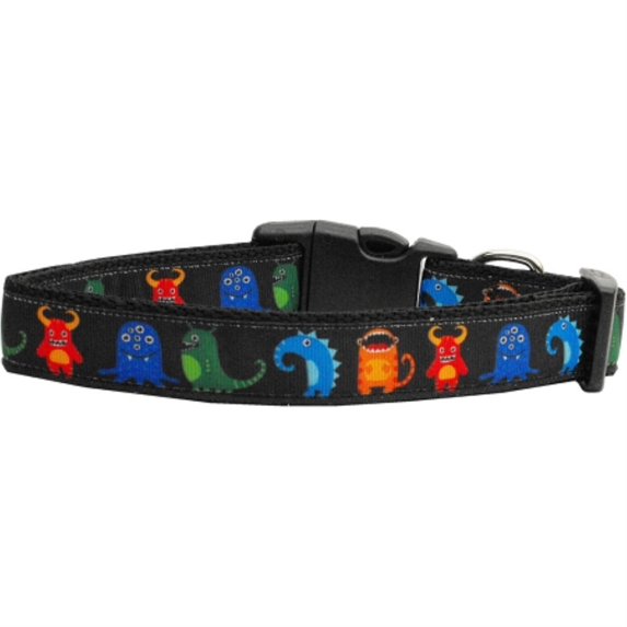 Pet Dog and Cat Nylon Collar or Leash, "Black Monsters"