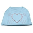 thumbnail image 1 of Pet Dog and Cat Shirt Rhinestone, "Heart  Crossbones", 1 of 9