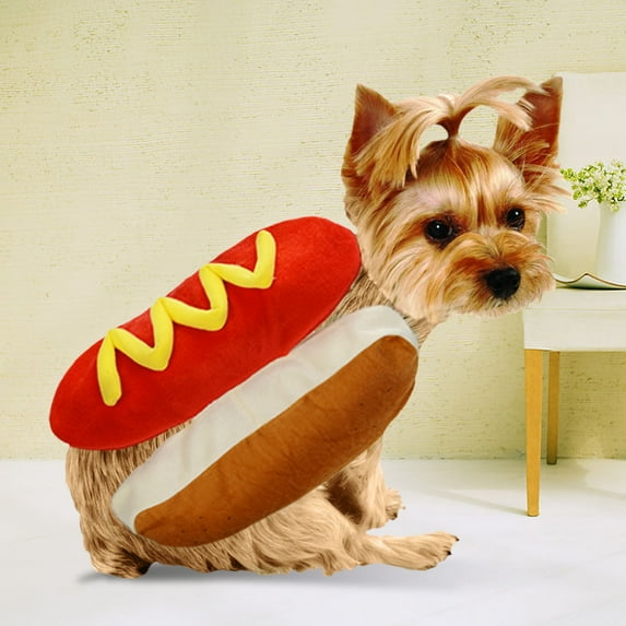 Pet Dog's Halloween Costumes, Hot Dog Apparel Dog Fancy Dress for Small Dogs and Cats Cosplay Decoration Cosplay Accessories Halloween