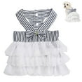 thumbnail image 1 of Pet Doggy Cats Fancy Tutu Adorable Striped Mesh Dress Princess Petite Vest Doggie Bowknot Dresses for Small Medium Dogs Pomeranian Chihuahua Skirt Puppy Clothes, 1 of 9