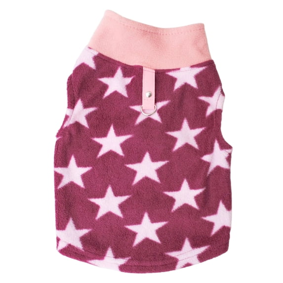 Pet Dogs Fleece Sweater,Pink Puppy Winter Vest Coat Warm Jacket for Small Dogs,Dog Clothes For Small Dogs Girl.(Size XL)