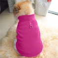 thumbnail image 1 of Pet Dogs Fleece Sweater Puppy Winter Vest Coat Warm Jacket for Small Dogs,Pet Dog Cat Villus Warm Vest Puppy Doggy Apparel Clothing,Rose Red,L, 1 of 7