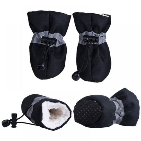 Pet Dogs Rain Snow Waterproof Booties Waterproof Rubber Anti-slip Shoes for Small Dogs Puppies Winter