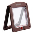 Pet Door 4 Way Locking Large Dog Cat Door Flap Install in Interior