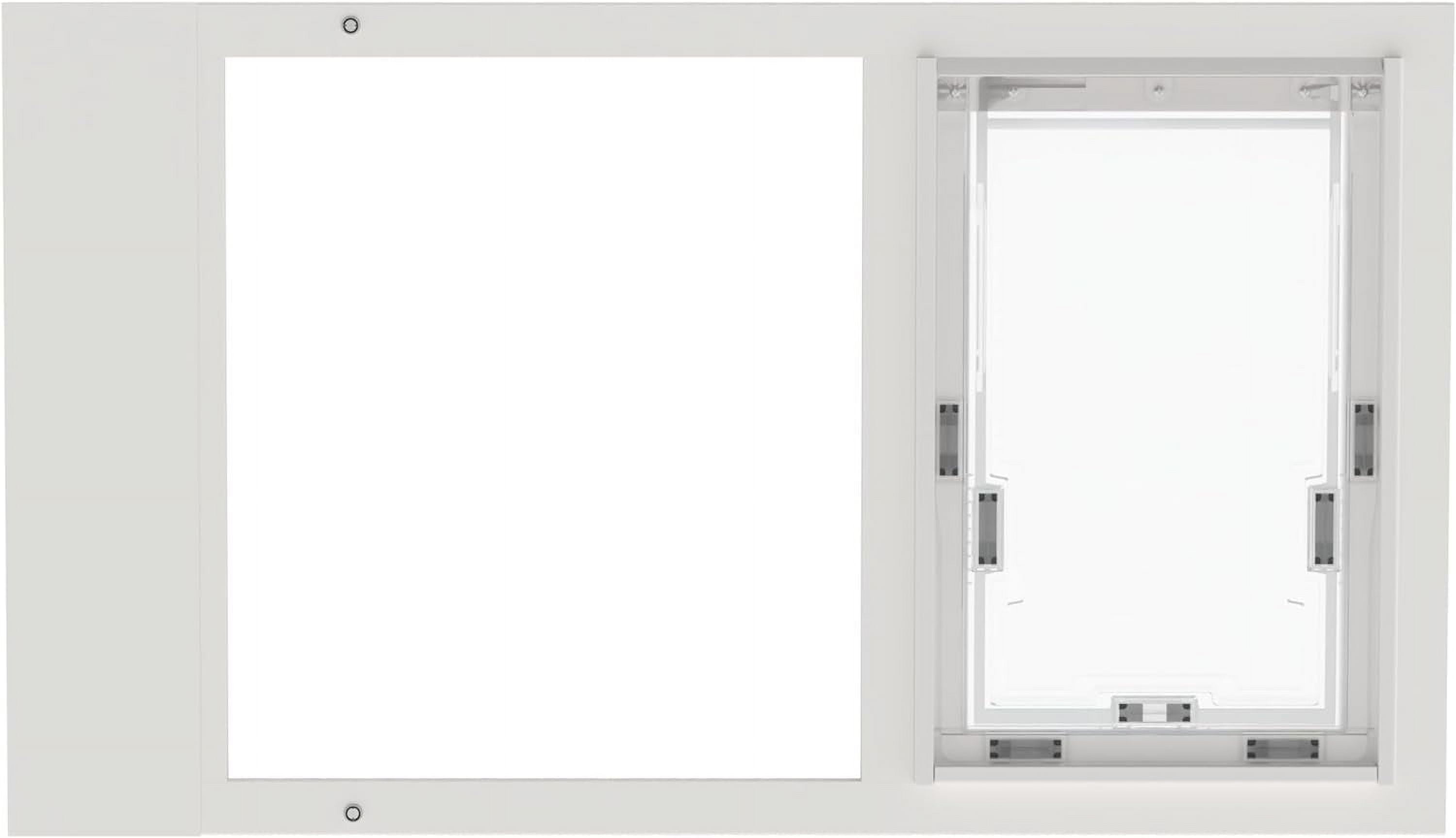 Pet Door For Sash Windows Adjustable Window Insert With Double System