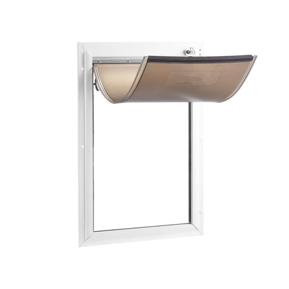 Pet Door Replacement Flap 10.25" x 16.25", PVC Dog Door Flap with Magnetic Closure, UV Protection, Weatherproof Pet Access Door, Easy Install