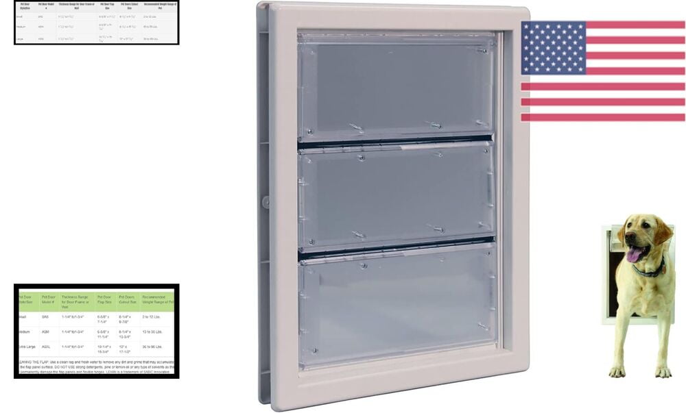 Pet Door Telescoping Frame, Energysaving, Energyefficie