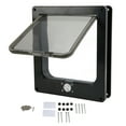Pet Door Wearproof Automatic Window Closure Function Cat Interior Door for All Standard Interior
