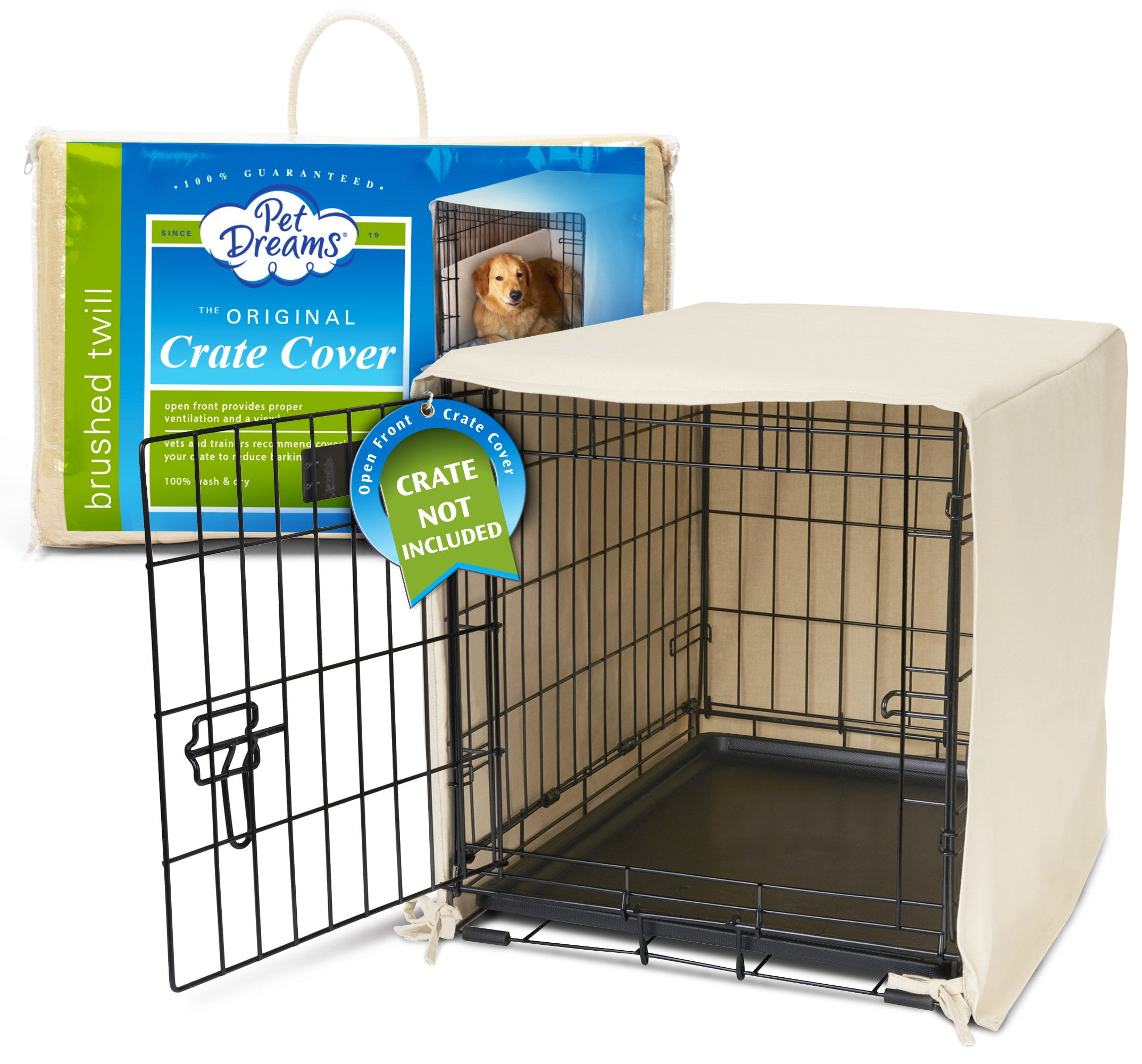 Pet Dreams Breathable Crate Cover Non Toxic Single Door Dog Crate