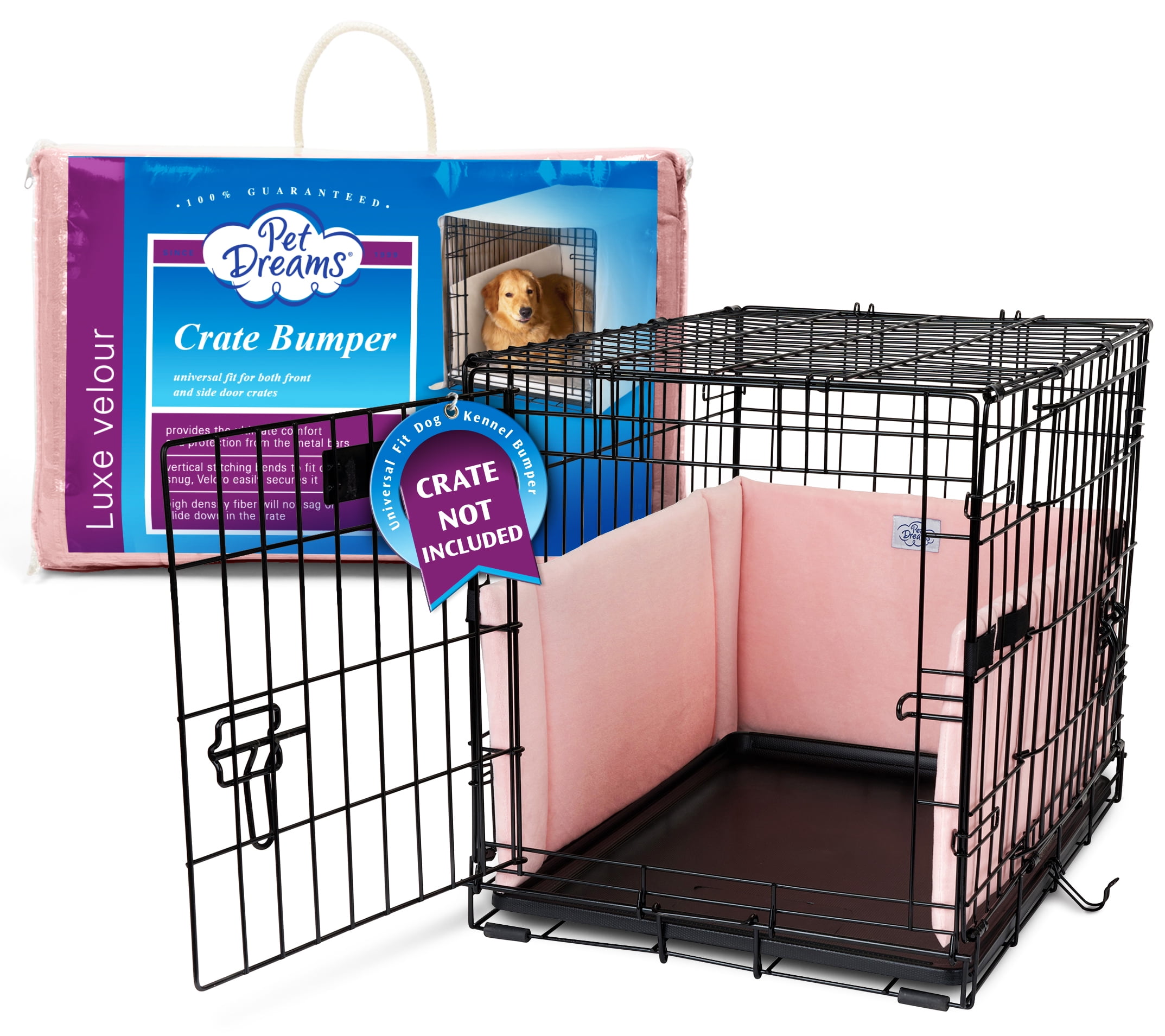 Pet Dreams Dog Crate Bumper Wire Dog Crate Accessories, Dog Crate