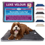 Pet Dreams Dog Crate Pad - Washable Kennel Mat, Crate Pads for Dog Cages, Non-Toxic, Flat Indoor Cat Bed, Fits iCrate 18, 24, 30, 36, 42, 48 Inches Grey, X Small, 18