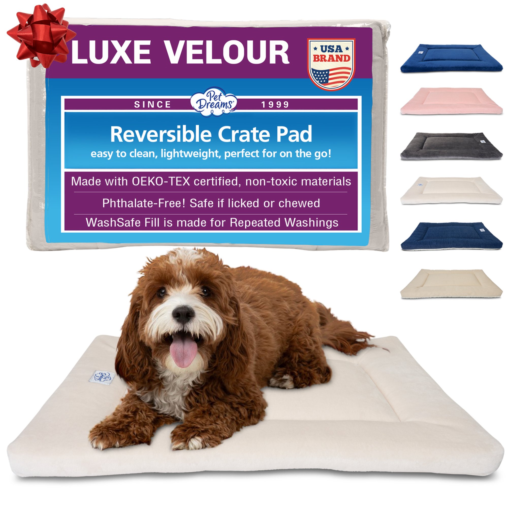 Thumbnail for Pet Dreams Dog Crate Pad Washable Kennel Mat Crate Pads For Dog Cages Non Toxic Flat Indoor