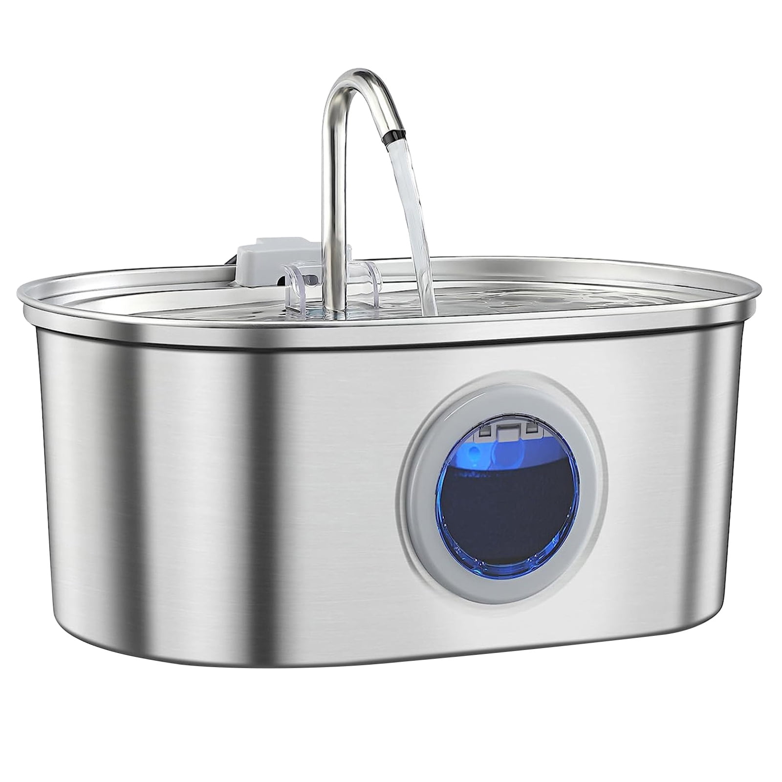 Pet Drinking Water Fountain with with Viewable Window Automatic Drinking Fountain Water Circulations Filter Pet Drinker