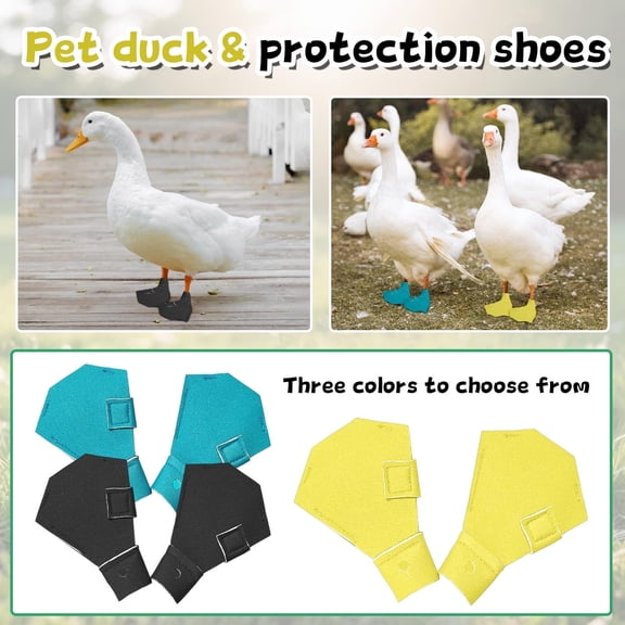 Pet Duck Shoes, Duck Shoes for Injured Feet Waterproof Material Duck Booties,Protects Pet Paws Provides All-Day Protection Shoes for Duck