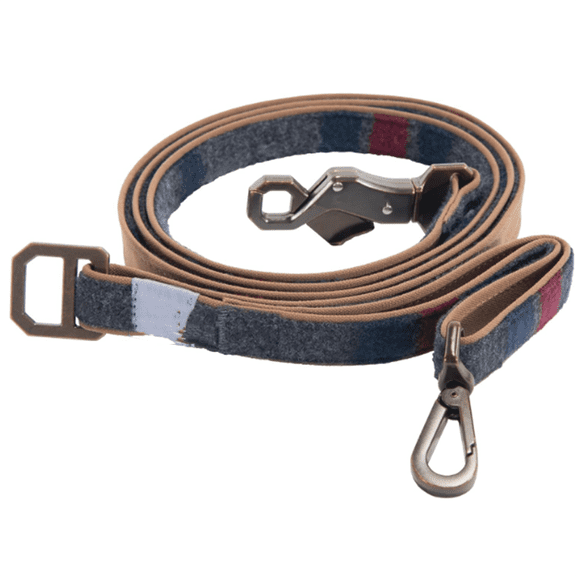 Pet Durable Nylon Duck Leashes for Dogs, Reflective Stitching for Visibility, Blanket Stripe, One Size