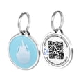 thumbnail image 1 of Pet Dwelling Smart NFC-QR Code Pet ID Tag - Dog Tags - Cat Tags - Online Pet Profile - Instant Email Alert - Scanned QR Tag GPS Location(Nature-Flame), 1 of 4